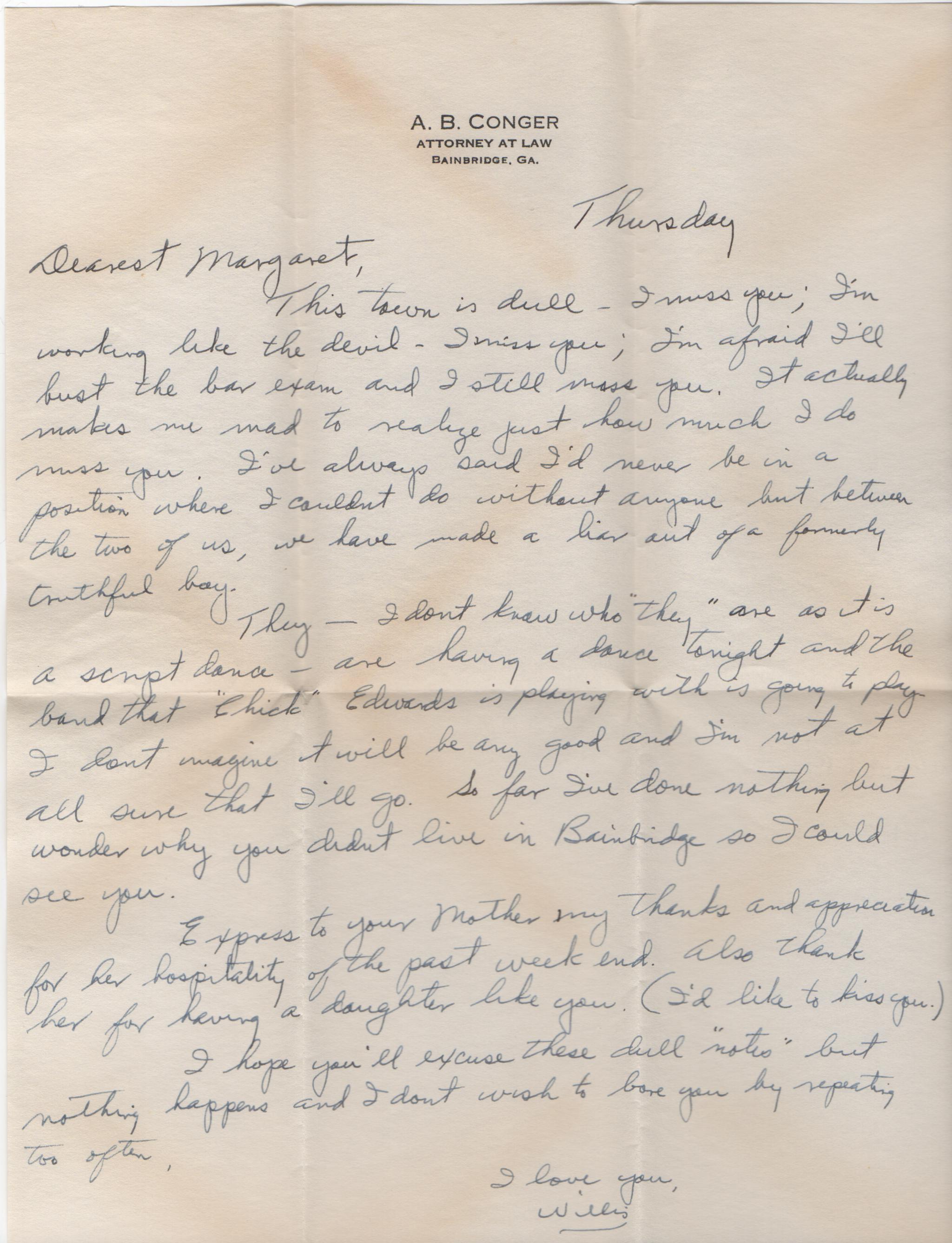 June 6, 1940: Front of letter