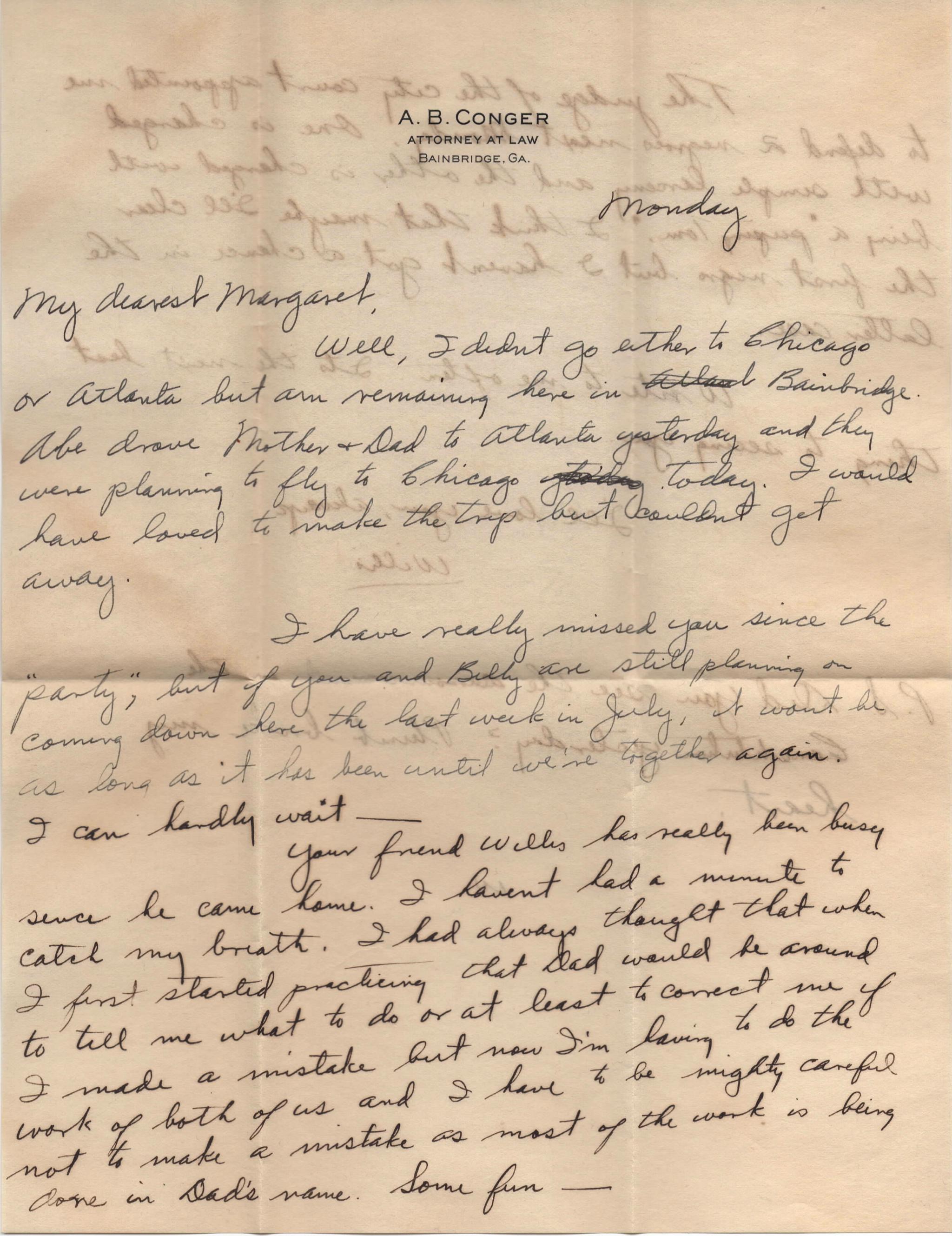 July 15, 1940: Front of letter