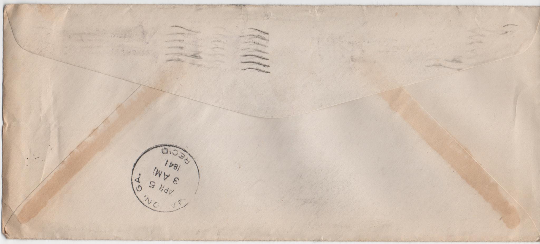 April 4, 1941: Back of envelope