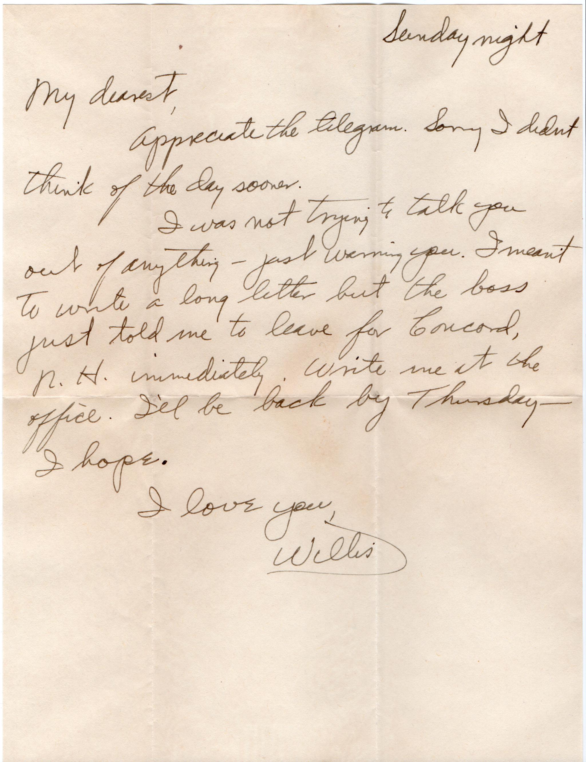 February 16, 1942: Front of letter