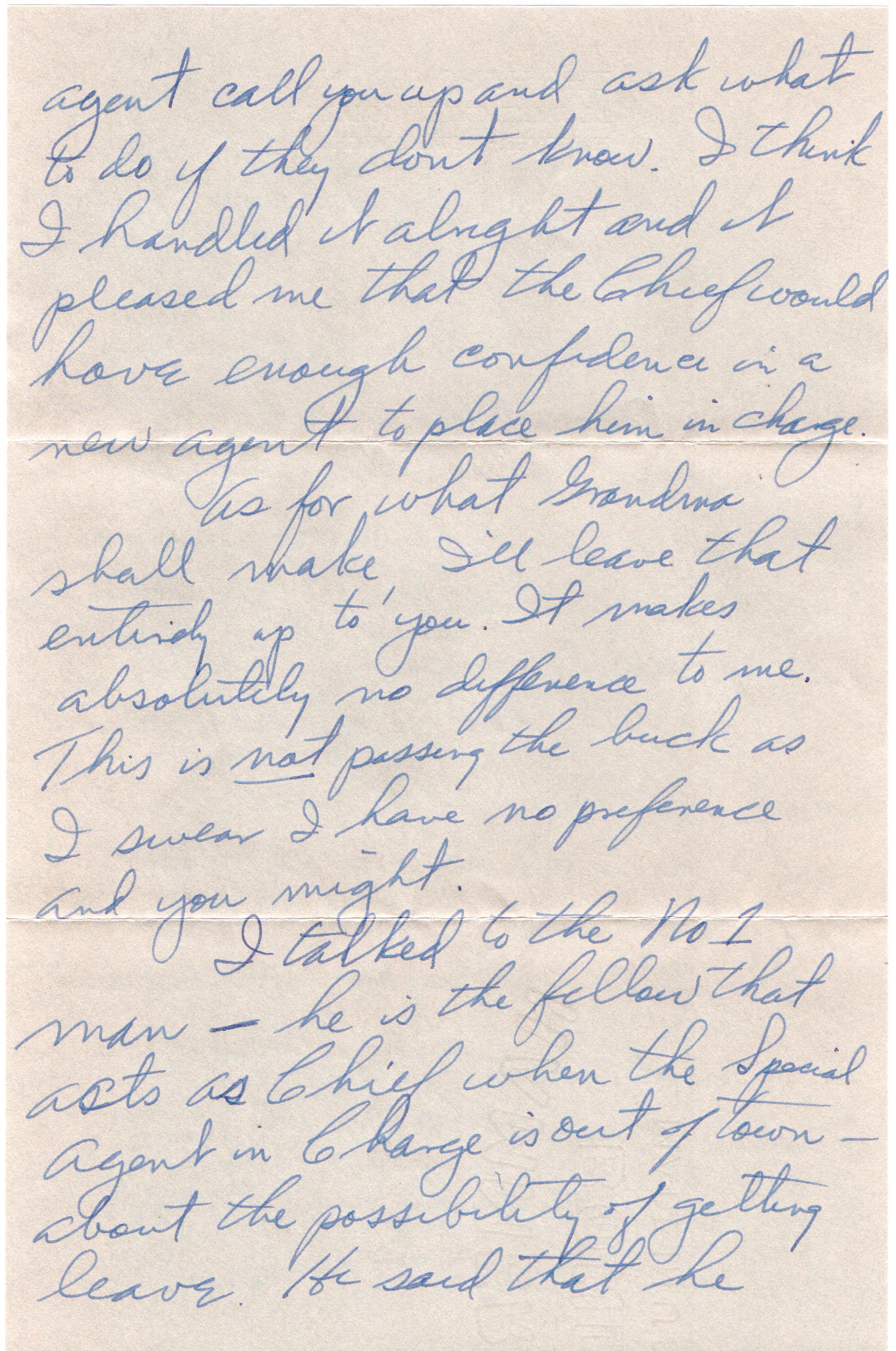 March 7, 1942: Back of page 1