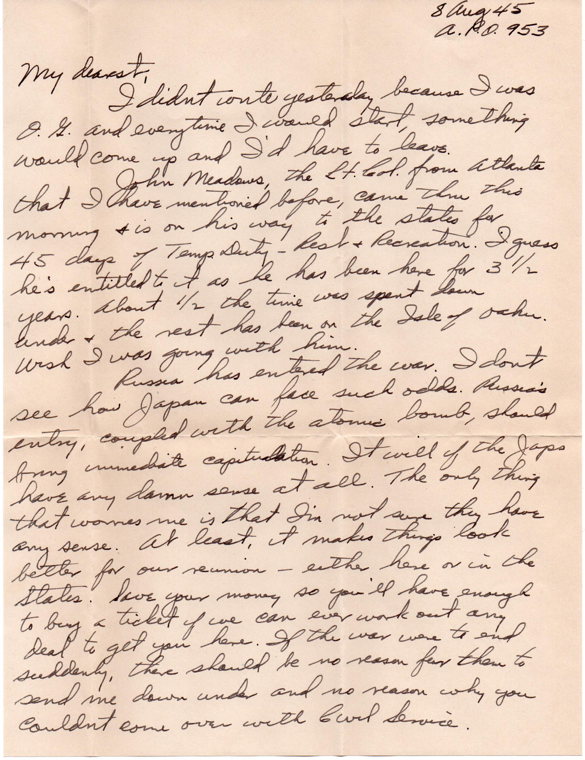 August 8, 1945: Front of page 1