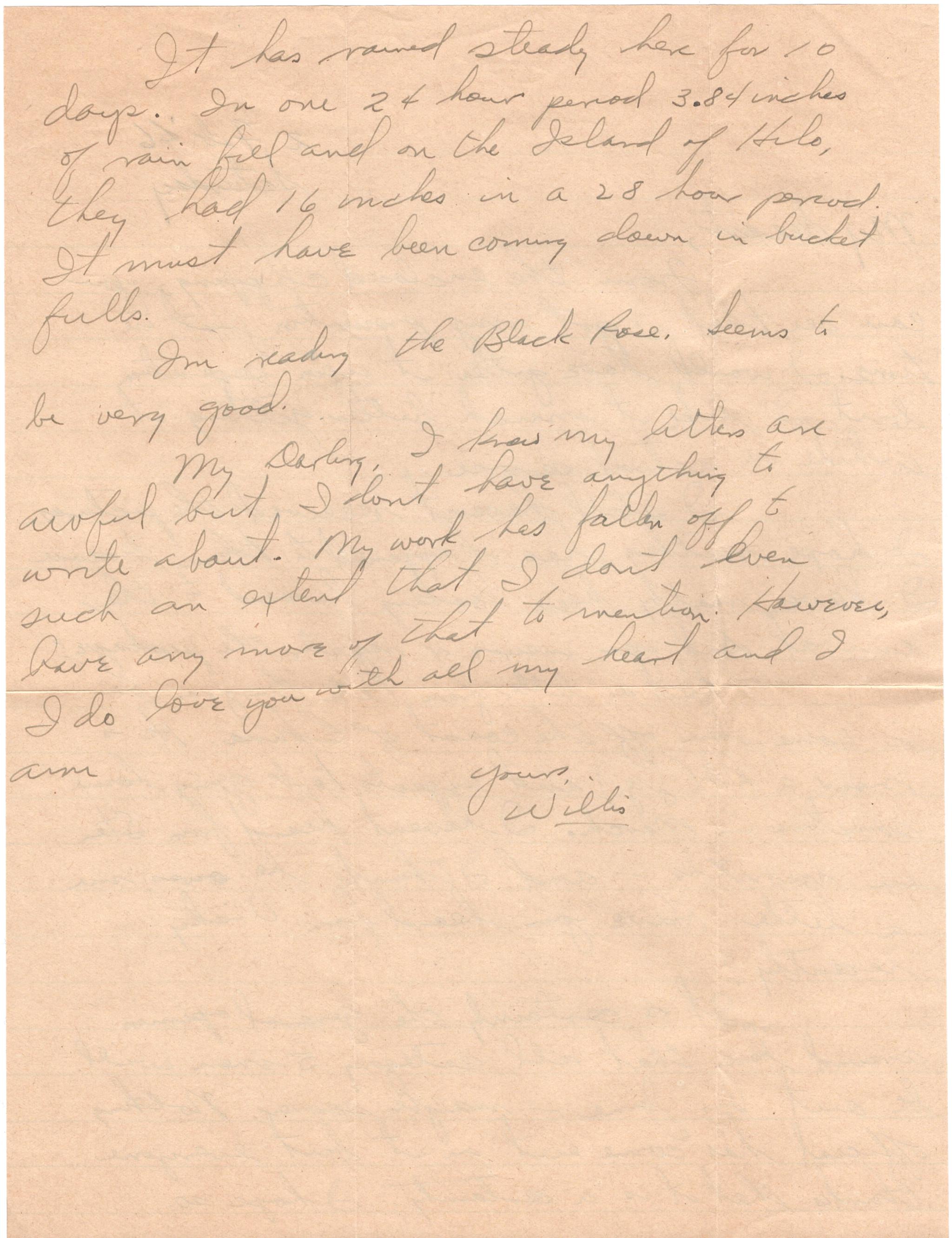 February 2, 1946: Back of letter