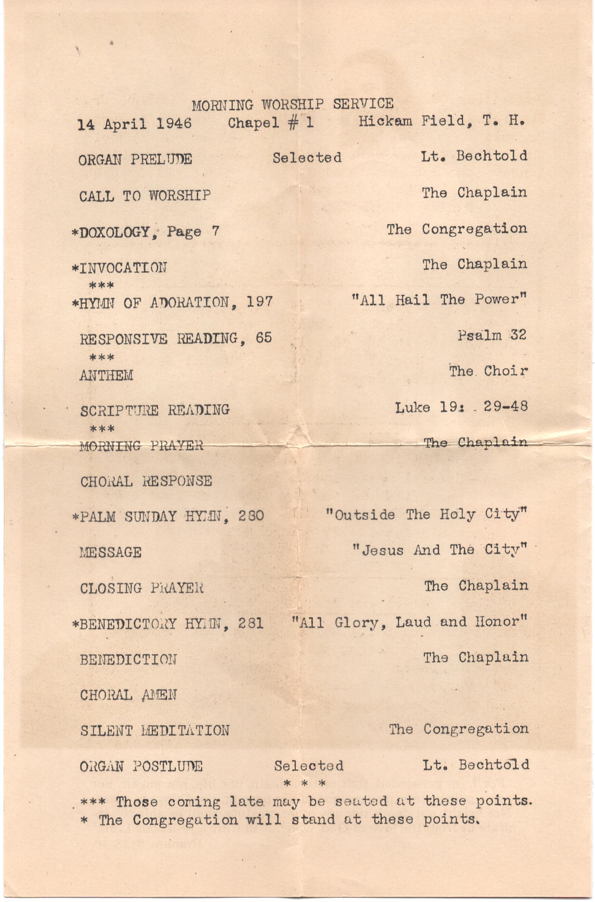 April 14, 1946: Back of page 3