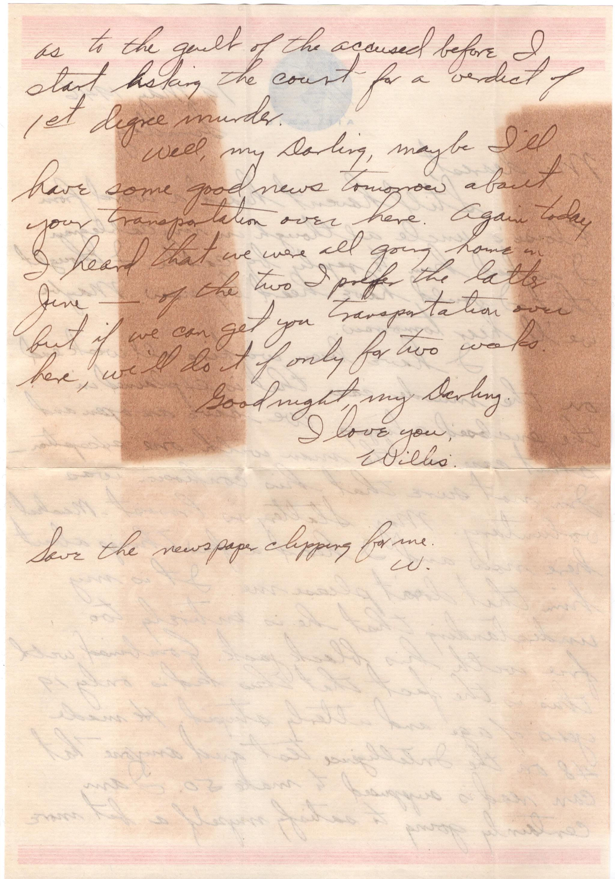 May 19, 1946: Back of page 1