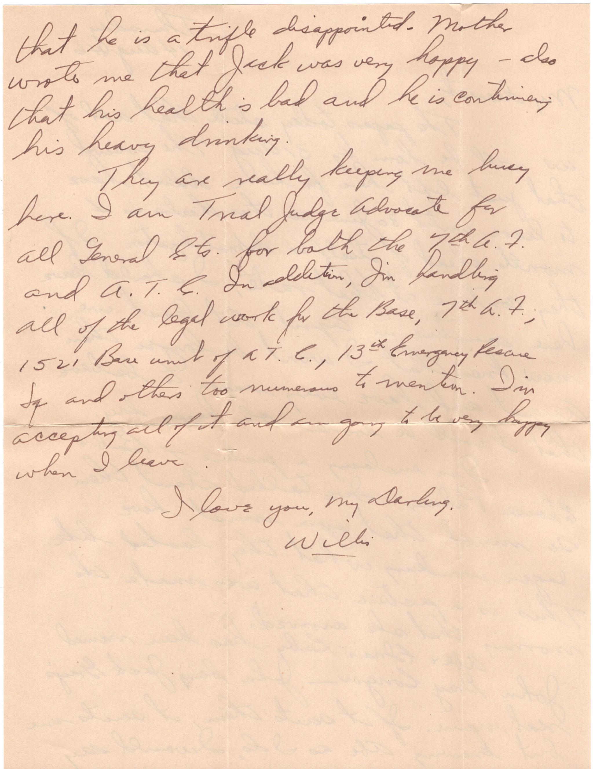 August 14, 1946: Back of letter